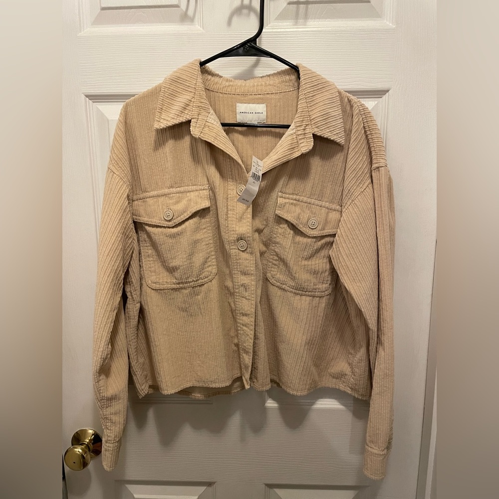 American eagle cropped flannel
